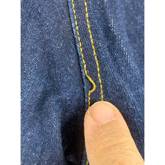 DEREK LAM Wide Flare Leg Dark Wash Denim Jeans Size 6 Stretch RS10278 GUC Mid - Picture 9 of 10